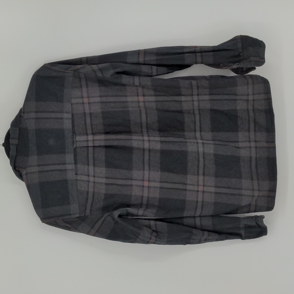 Fat Face Men's Black Grey Orange Flannel Size Small Button‎ Front Long Sleeve - Picture 10 of 15